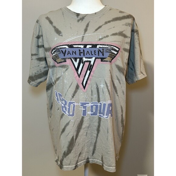 Van Halen Other - VAN HALEN TOUR Tee 1980 World Tour Grey Short Sleeve M/L